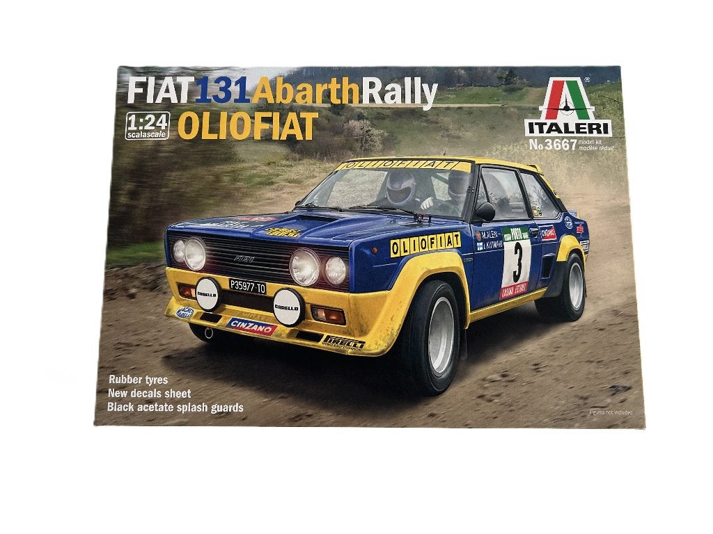 Italeri FIAT 131 Abarth Rally OLIO FIAT 1/24 ITA-3667 nieuw, Hobby en Vrije tijd, Verzenden, Groter dan 1:32, Nieuw, Italeri