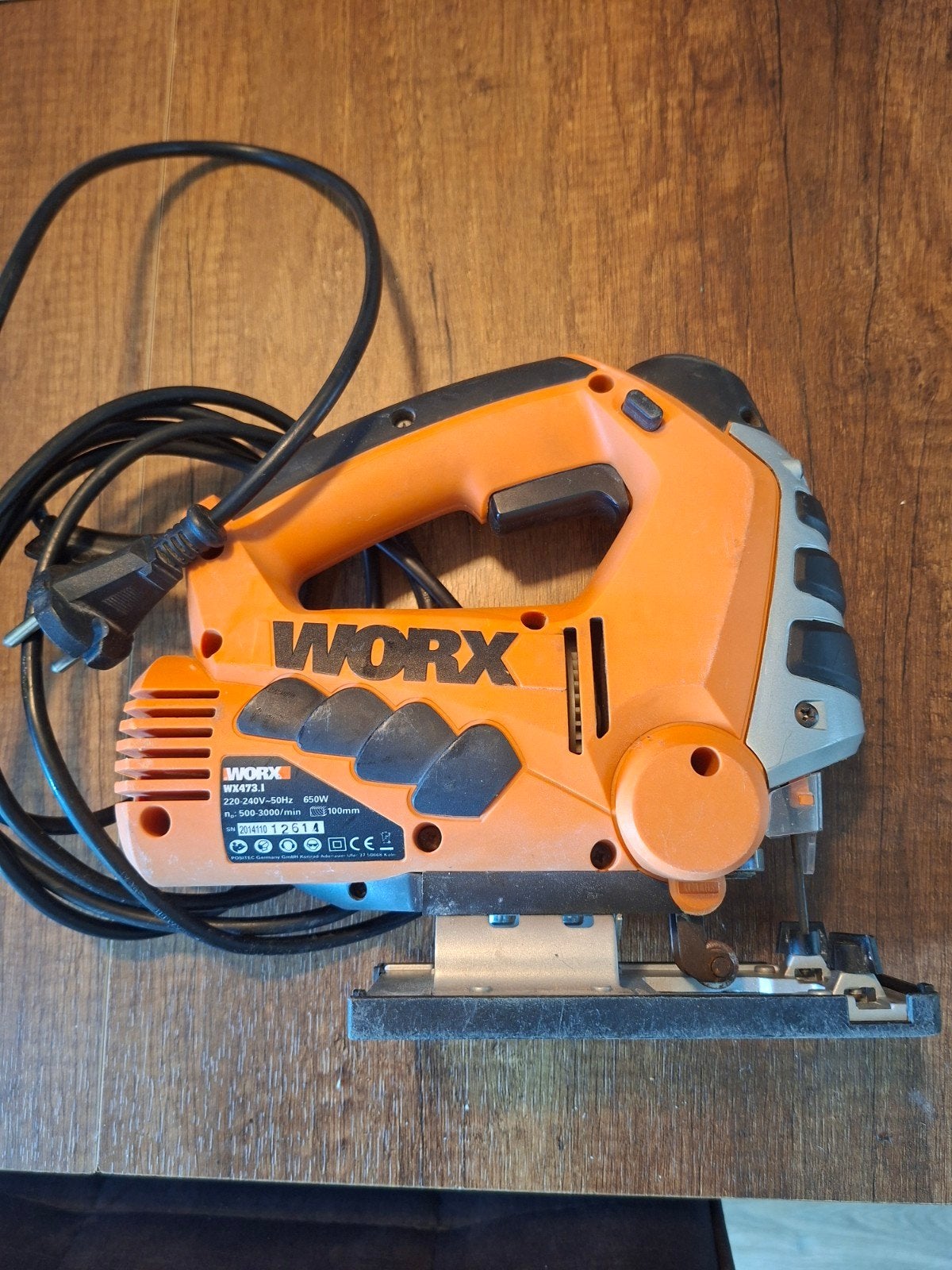 Worx Decoupeerzaag WX473.1 - 650W, Doe-het-zelf en Verbouw, Gebruikt, Worx, 600 tot 1200 watt, Ophalen of Verzenden
