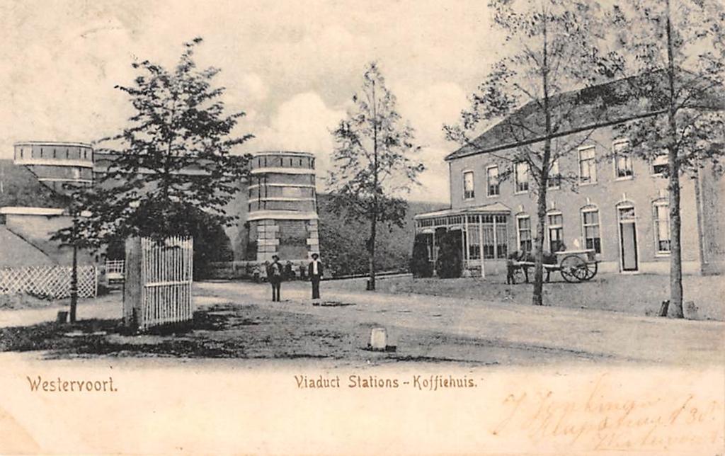 Westervoort - Viaduct Stations - Koffiehuis Regio de Liemers, Verzenden, Voor 1920, Gelopen, Gelderland