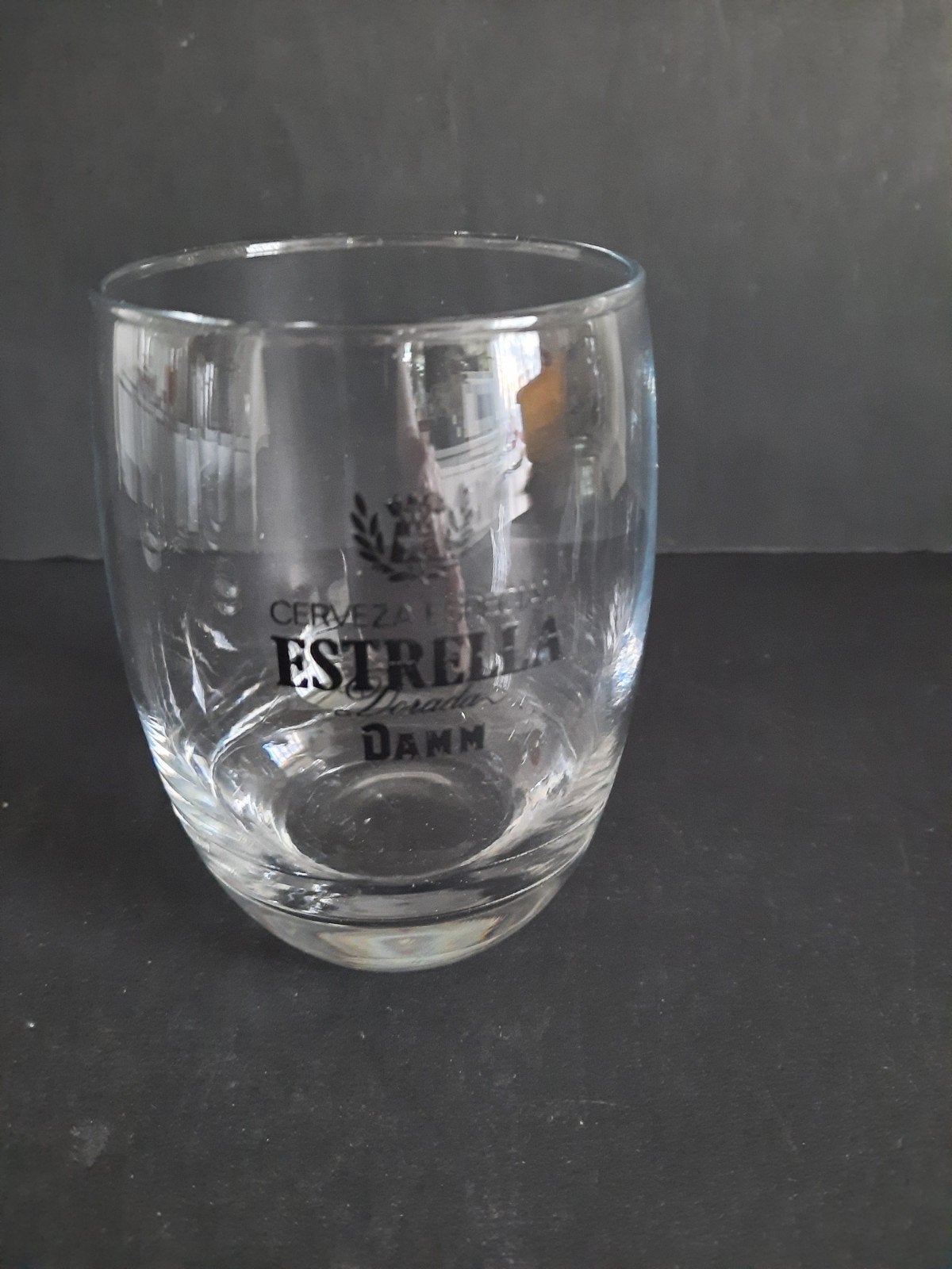Bierglas cerveza especial estrella dorada damm, Ophalen of Verzenden, Zo goed als nieuw, Glas of Glazen, Overige merken