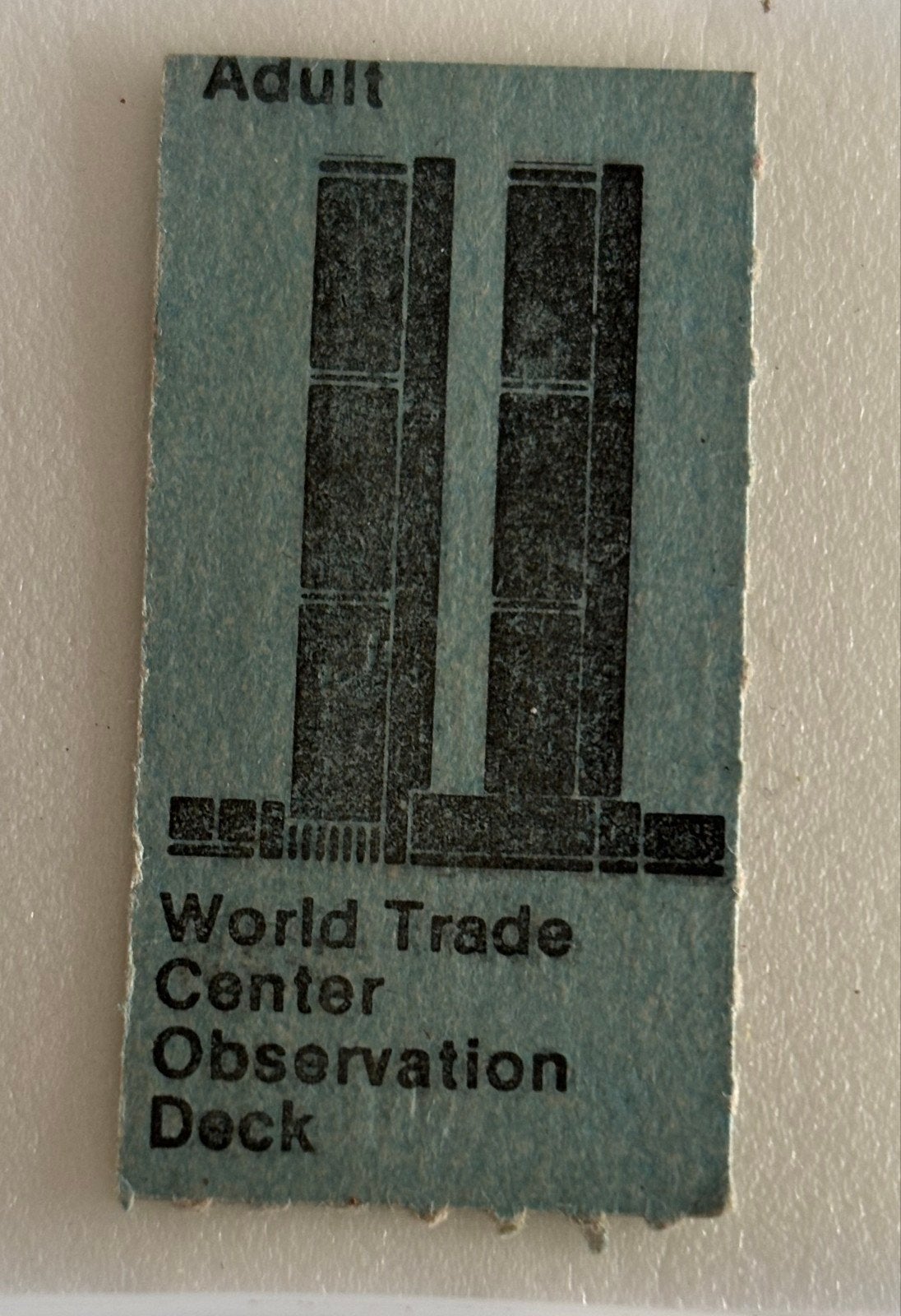 Origineel WTC Twin Towers Ticket New York (1980), Ophalen of Verzenden