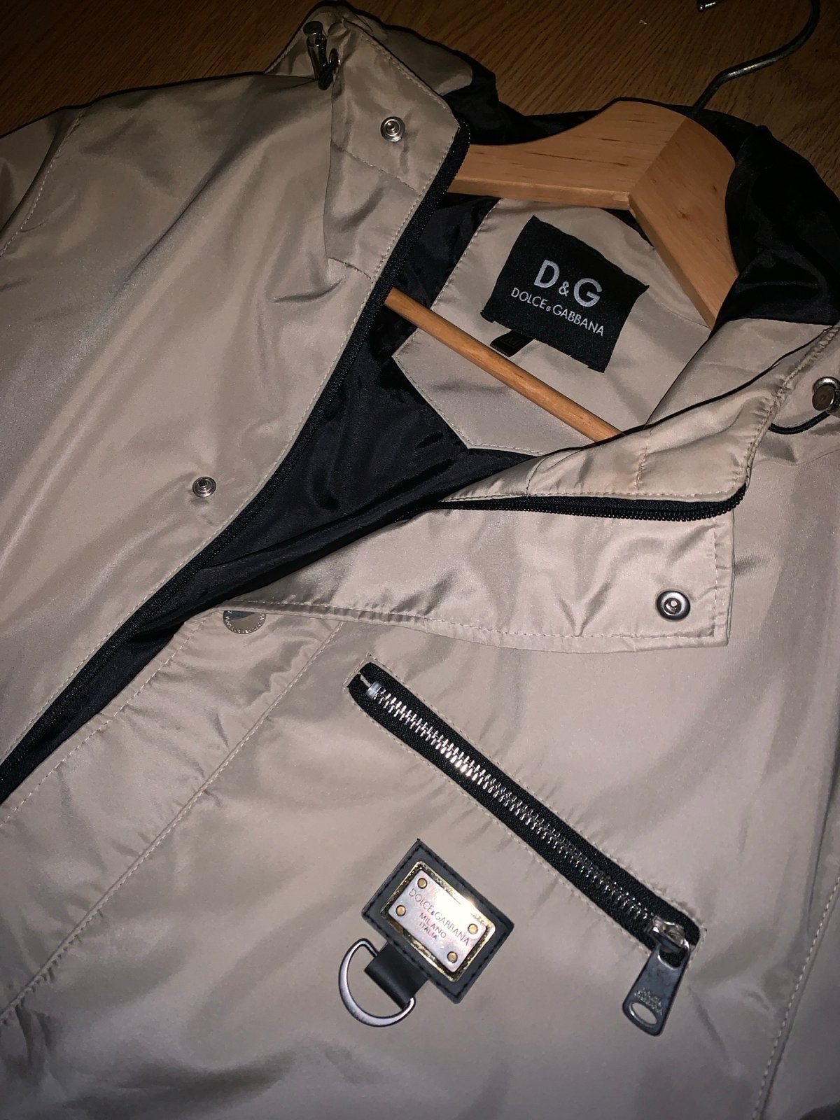 D&G Dolce & Gabbana Beige Windjack - Nieuw met Plakkaat, Kleding | Heren, Ophalen of Verzenden, Nieuw, Maat 48/50 (M), Beige