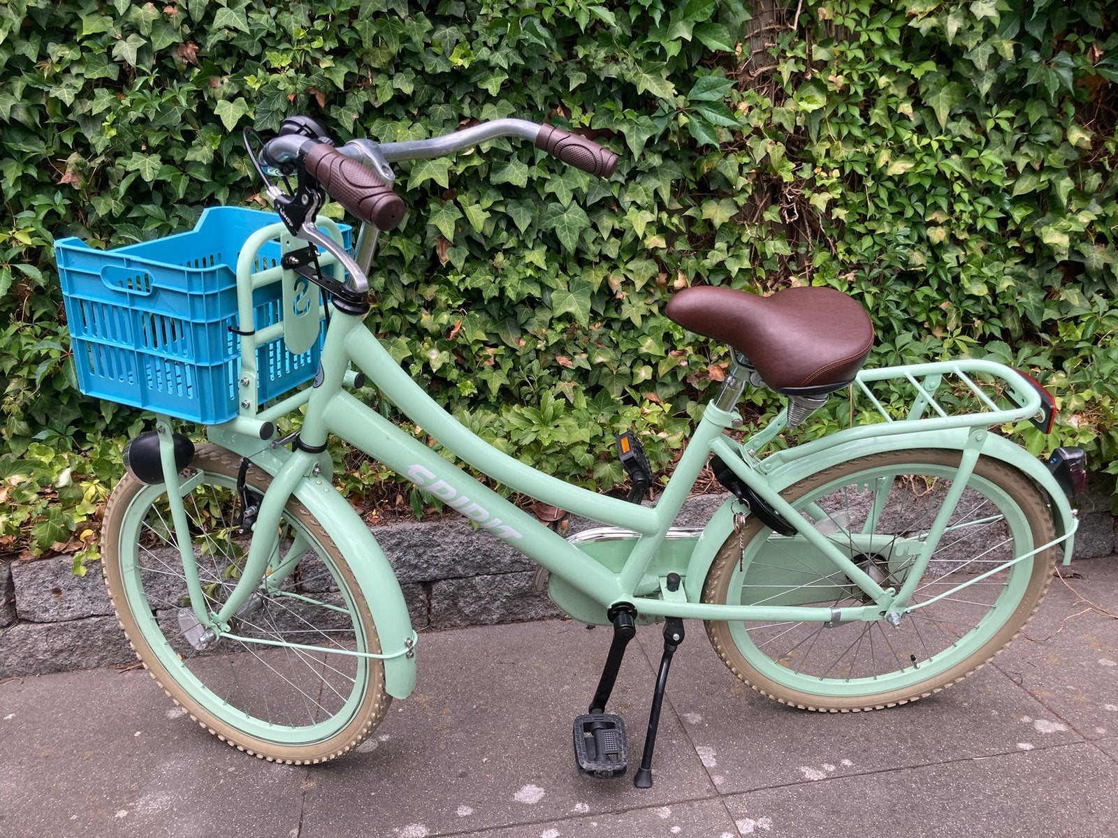 Spirit meisjesfiets 22 inch mintgroen, Ophalen, Terugtraprem, 22 inch, Gebruikt