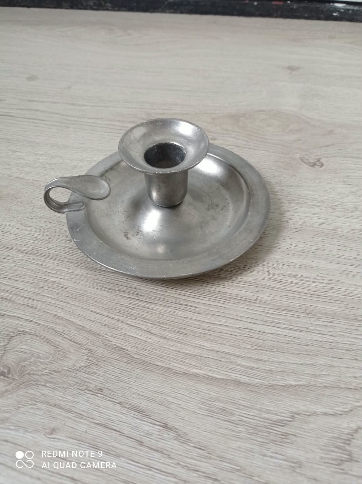 Vintage tinnen kaarshouder, Ophalen of Verzenden
