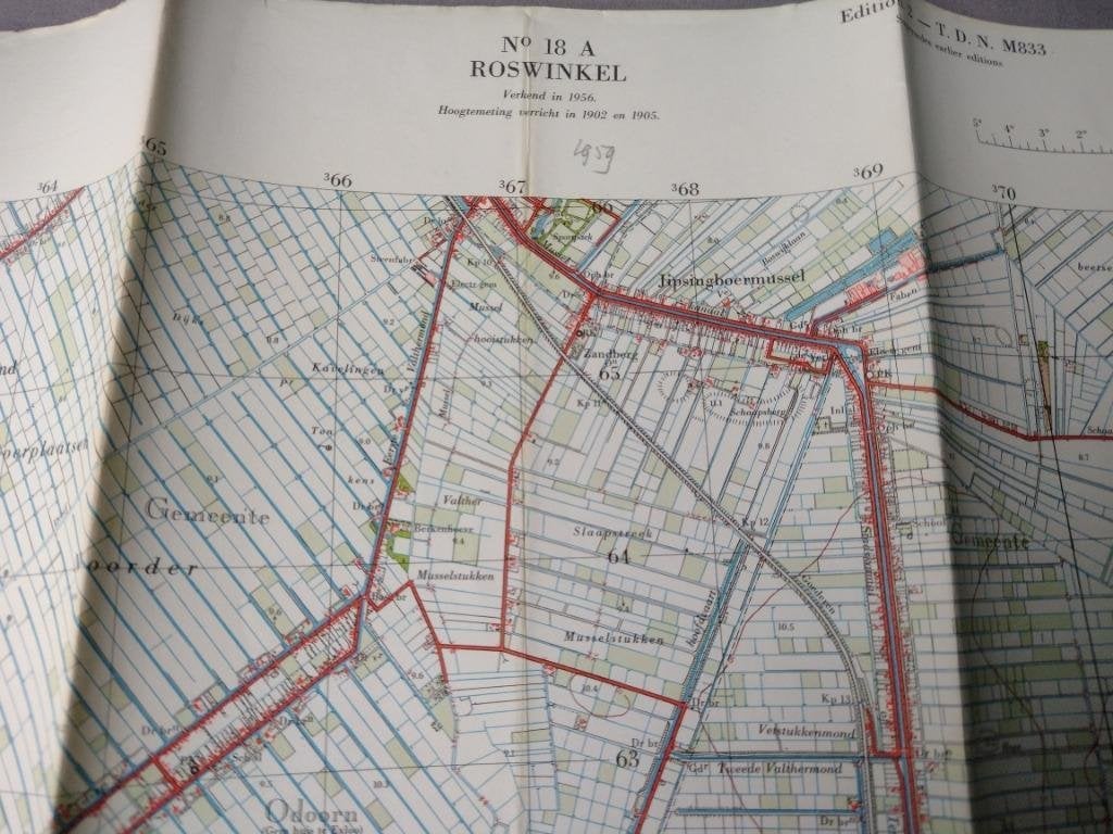 18 A Roswinkel Ter Apel  Odoorn Jipsingboermussel 1959, Ophalen of Verzenden