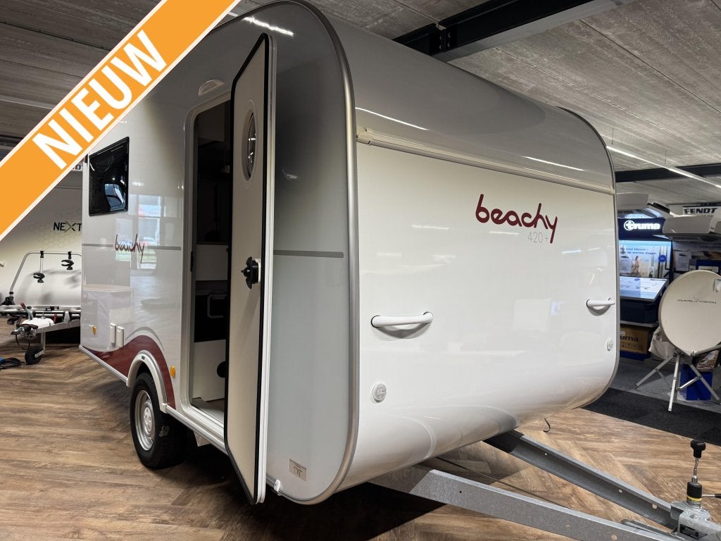 Hobby Beachy 420 + Huisshow 15 t/m25 oktober, Caravans en Kamperen, Overige typen, Standaardzit, Hobby, Bedrijf