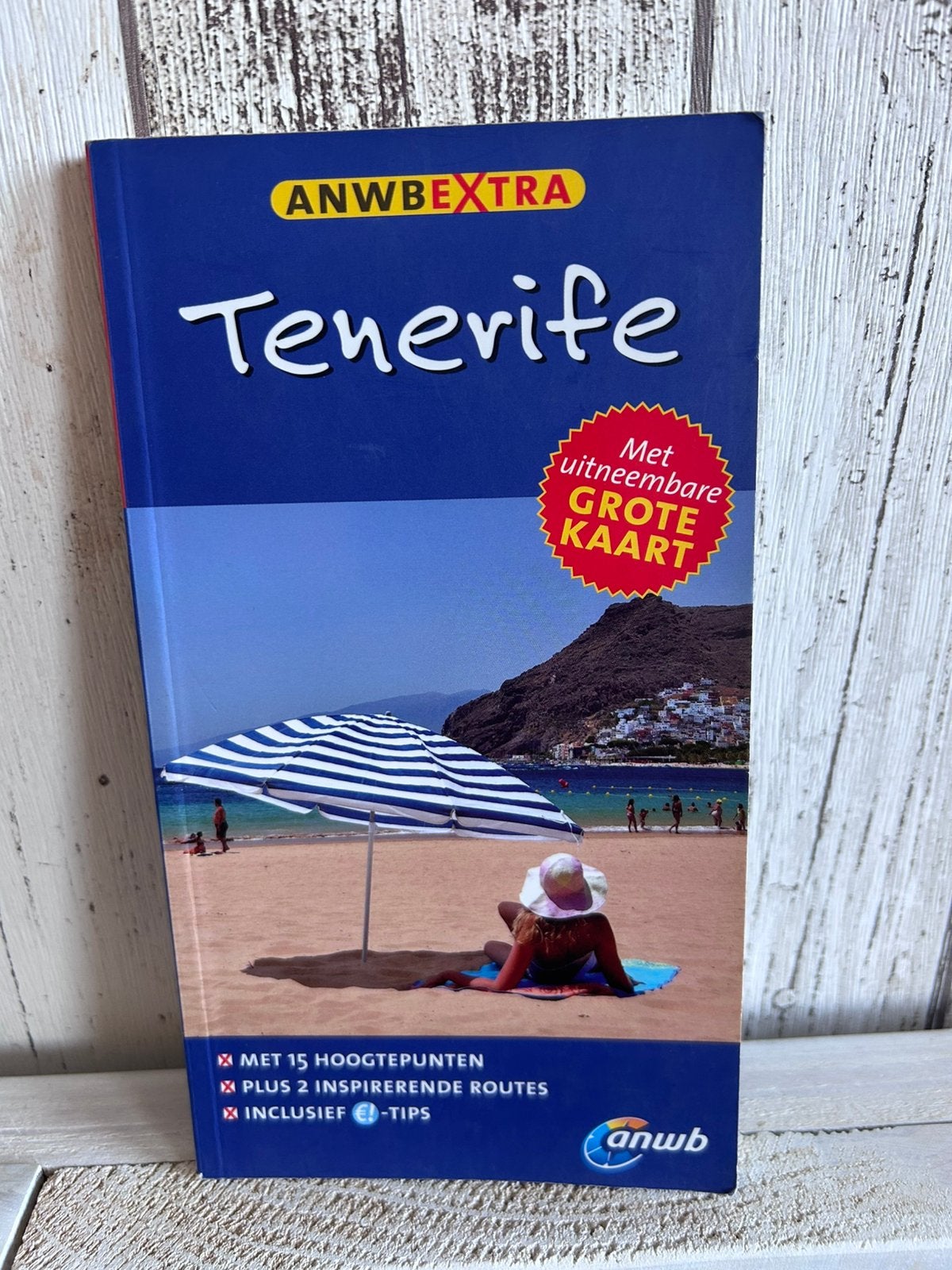 Tenerife ANWB reisgids met grote kaart, Europa, Ophalen of Verzenden, Zo goed als nieuw, Reisgids of -boek