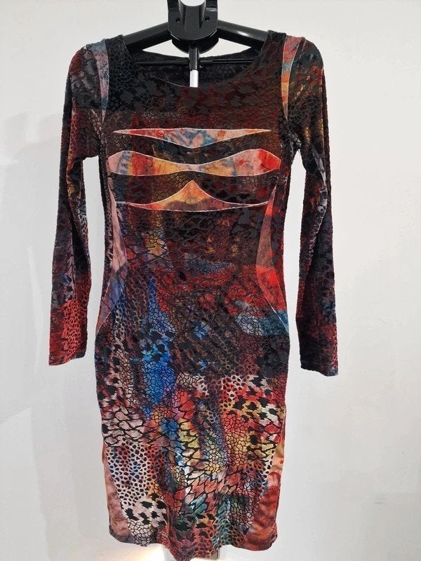 Éroke Design Jurk Made in Italy Maat 44 Valt als S Uniek, Maat 42/44 (L), Ophalen of Verzenden, Zo goed als nieuw, Rood