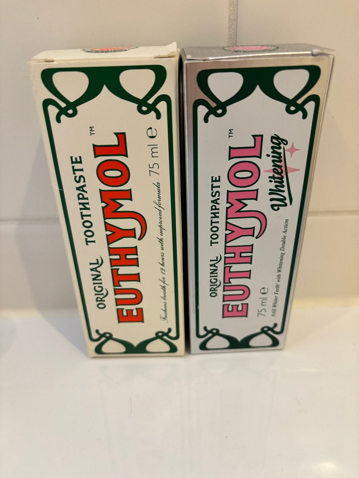 Euthymol Tandpasta | Original & Whitening 75ml, Ophalen of Verzenden, Nieuw, Tandpasta