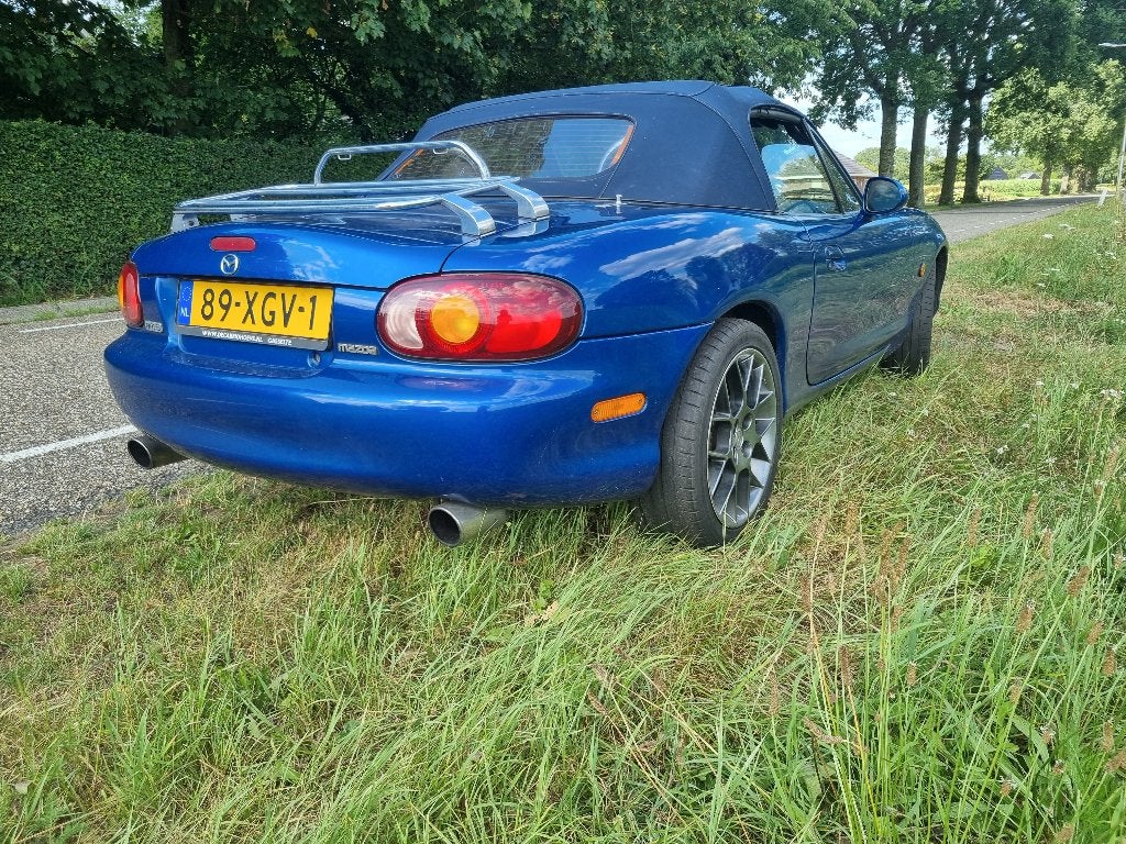 Mazda MX-5 1.8 I 1999 Blauw, Auto's, Mazda, Particulier, MX-5, Benzine, Cabriolet, Handgeschakeld, Geïmporteerd, Blauw, Blauw