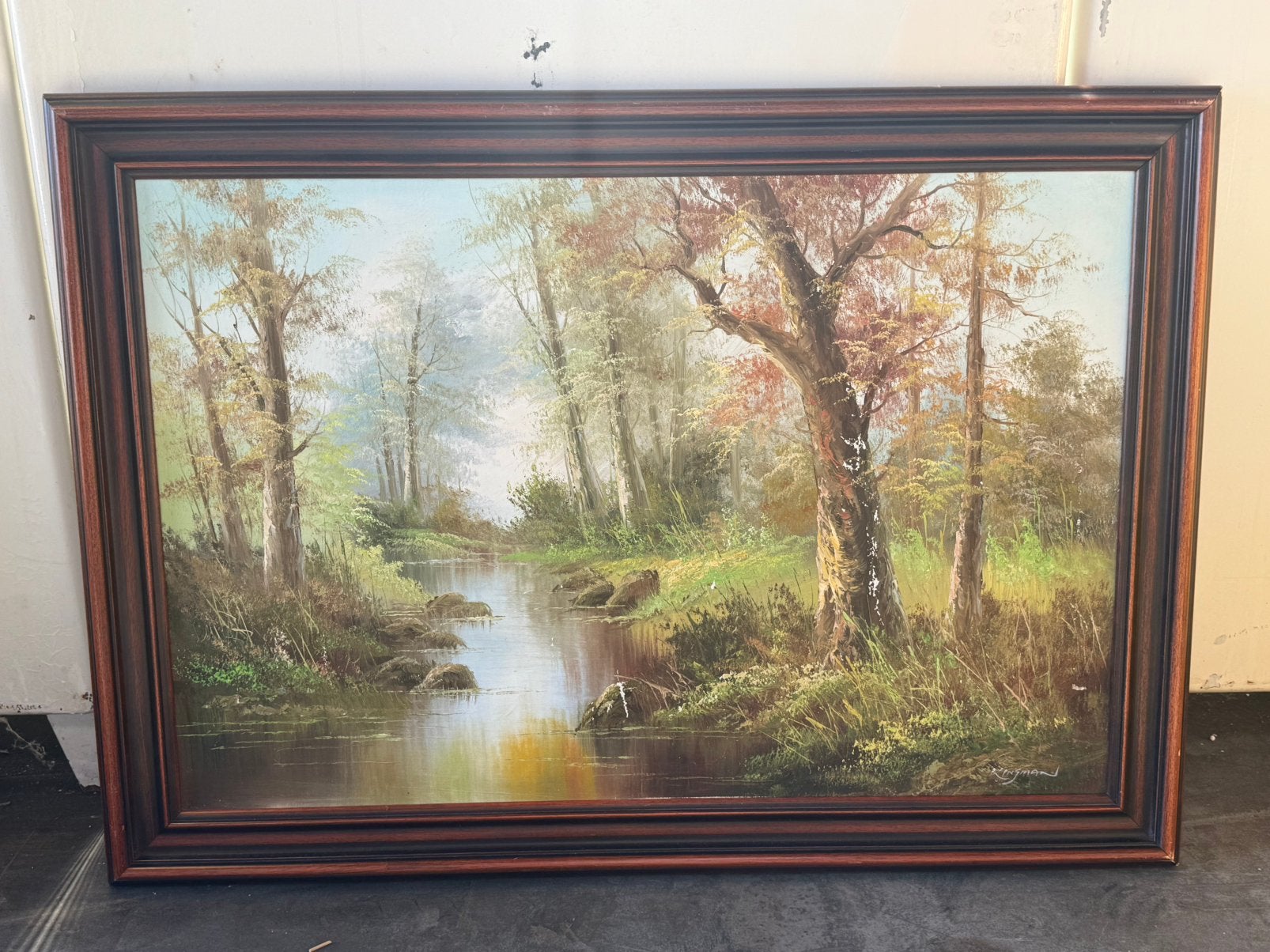 Schilderij Eugene wingman, Ophalen