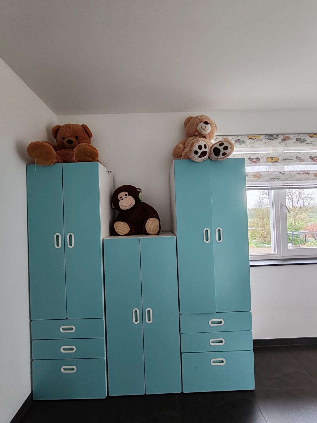 Complete Kinderkamer: Hoogslaper, Bureau & Kasten, Ophalen of Verzenden, Zo goed als nieuw, Jongetje of Meisje