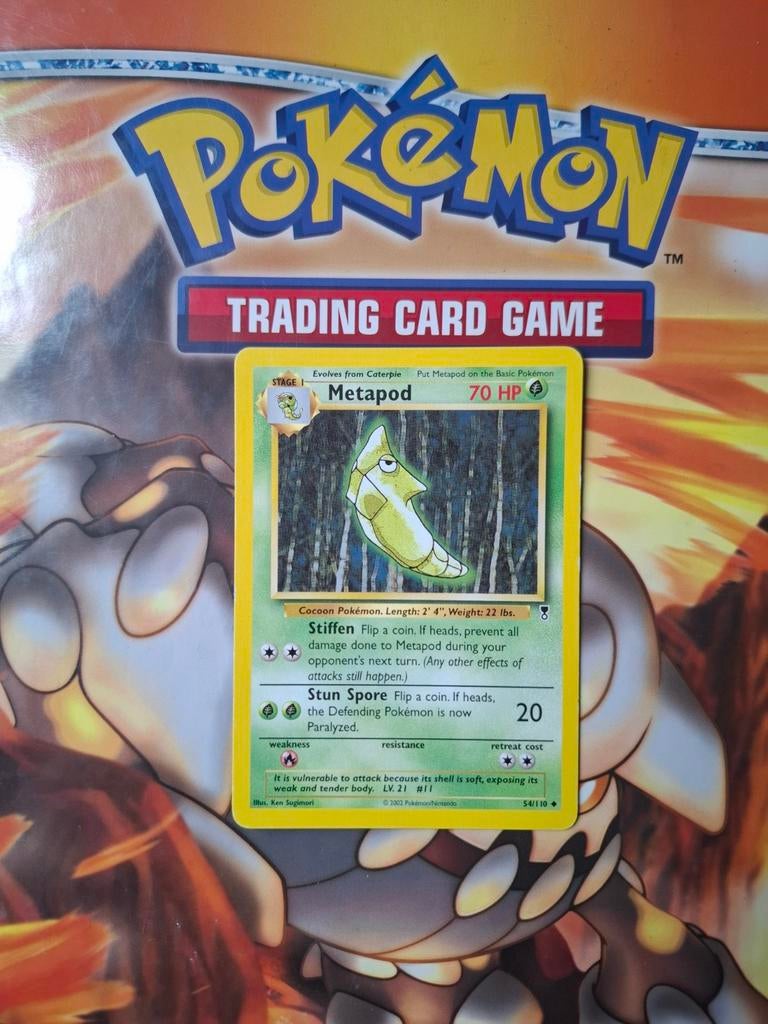 Metapod 54/110 Legendary collection pokemon kaart, Ophalen of Verzenden, Gebruikt, Losse kaart