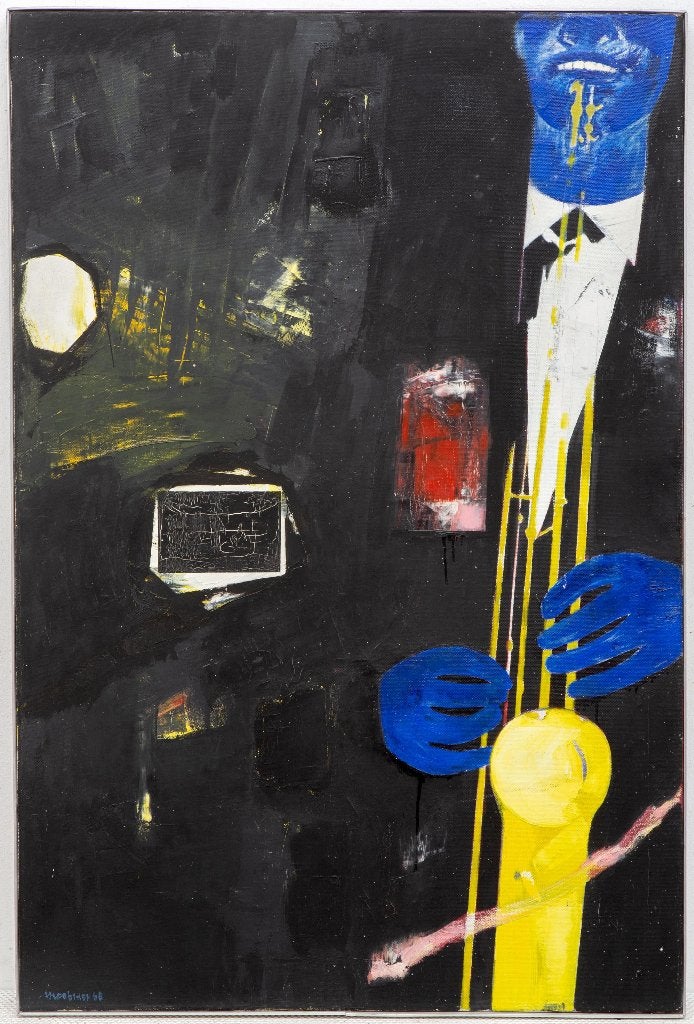 THEO BITTER 1916-1994== Nieuwe Haagse School==120 x 80 cm, Ophalen