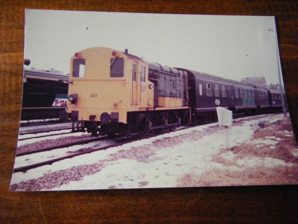 X41 - NS - Locomotief 637 - Mooi, Ophalen of Verzenden, Trein, Kaart of Prent