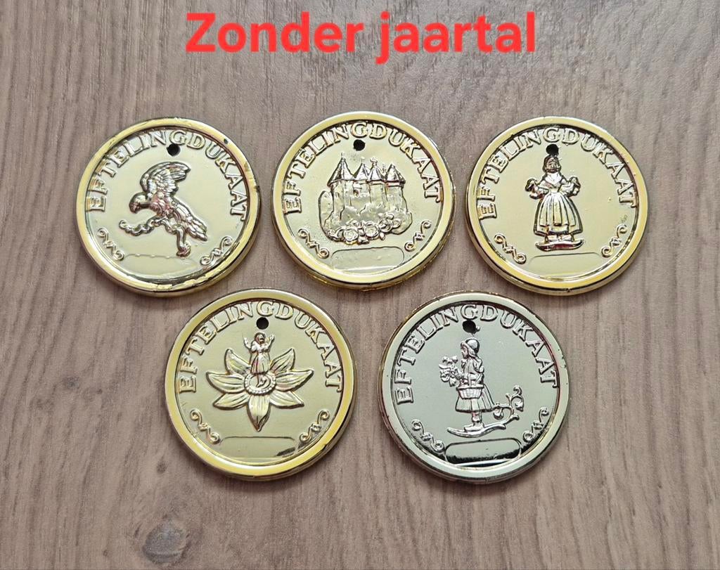 Efteling dukaten - zonder jaartal, Verzamelen, Efteling, Zo goed als nieuw, Overige typen, Ophalen of Verzenden