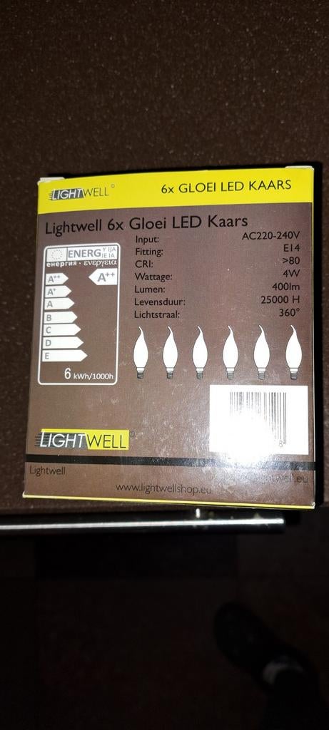 Lightwell 6x Gloei LED Kaars E14, Ophalen of Verzenden