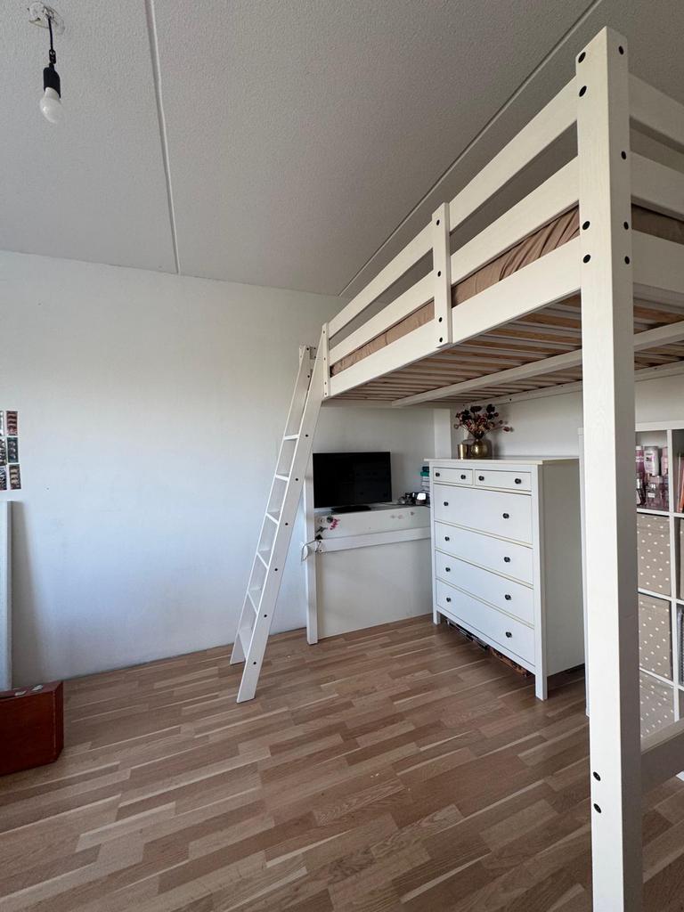 Ikea hoogslaper te koop, Huis en Inrichting, Slaapkamer | Stapelbedden en Hoogslapers, Ophalen, Gebruikt, Hoogslaper, 140 cm