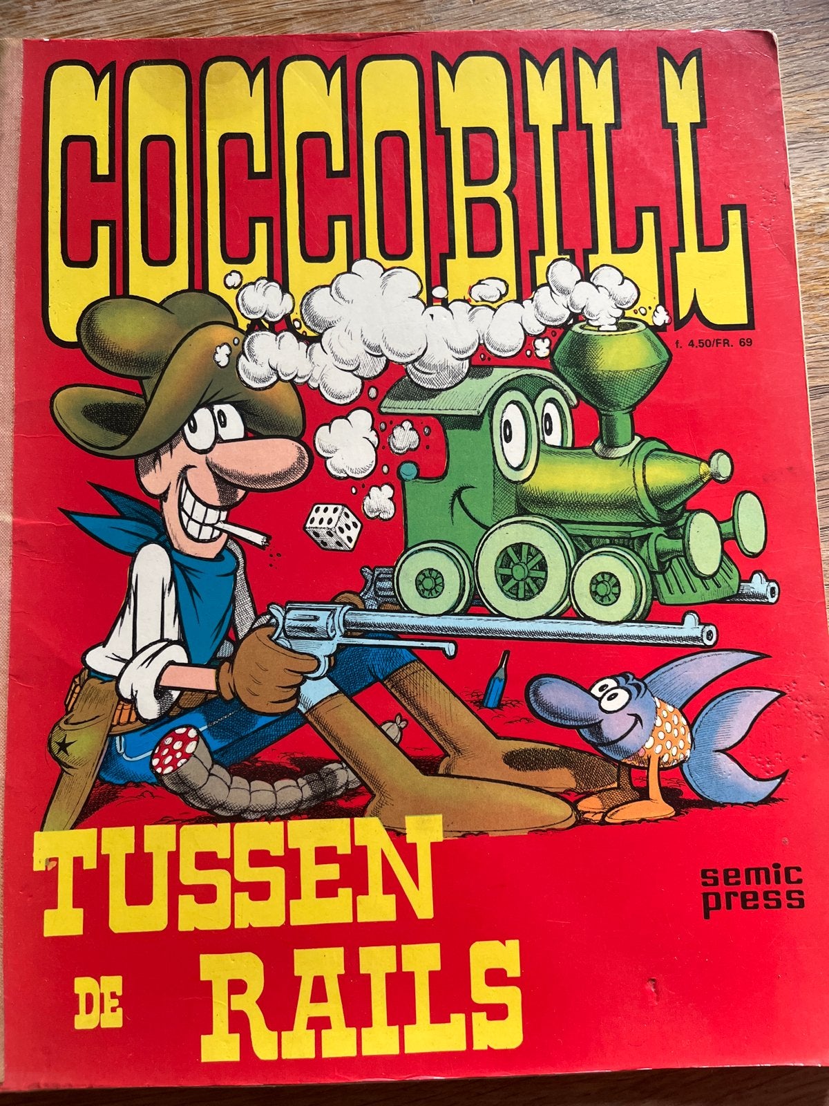 Cocobill: Tussen de Rails - Semic Press stripboek, Boeken, Eén stripboek, Ophalen of Verzenden, Gelezen