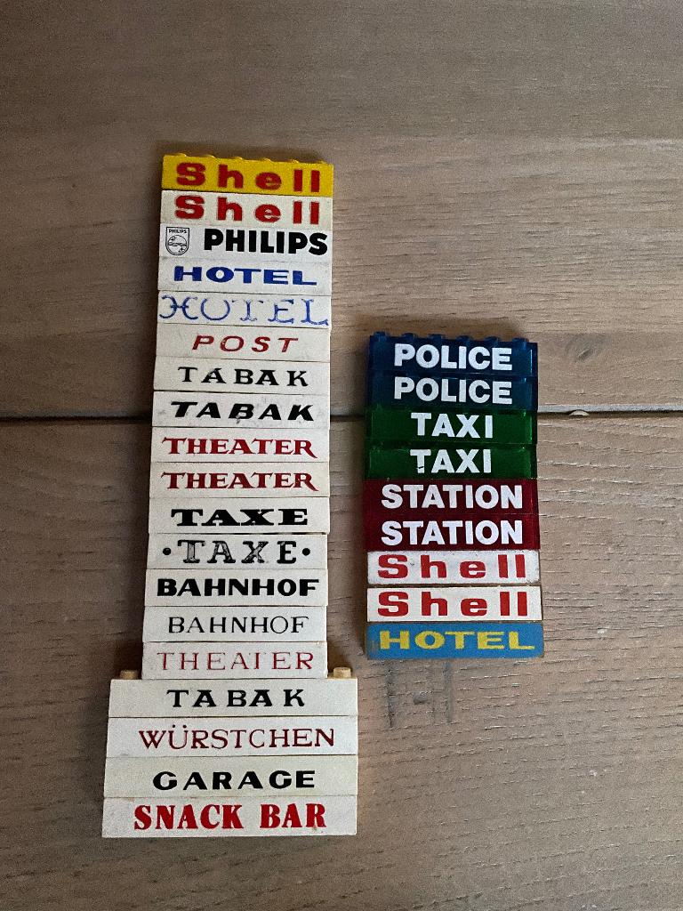 Lego partij oude tekststenen, Kinderen en Baby's, Gebruikt, Lego, Ophalen of Verzenden, LEGOLAND