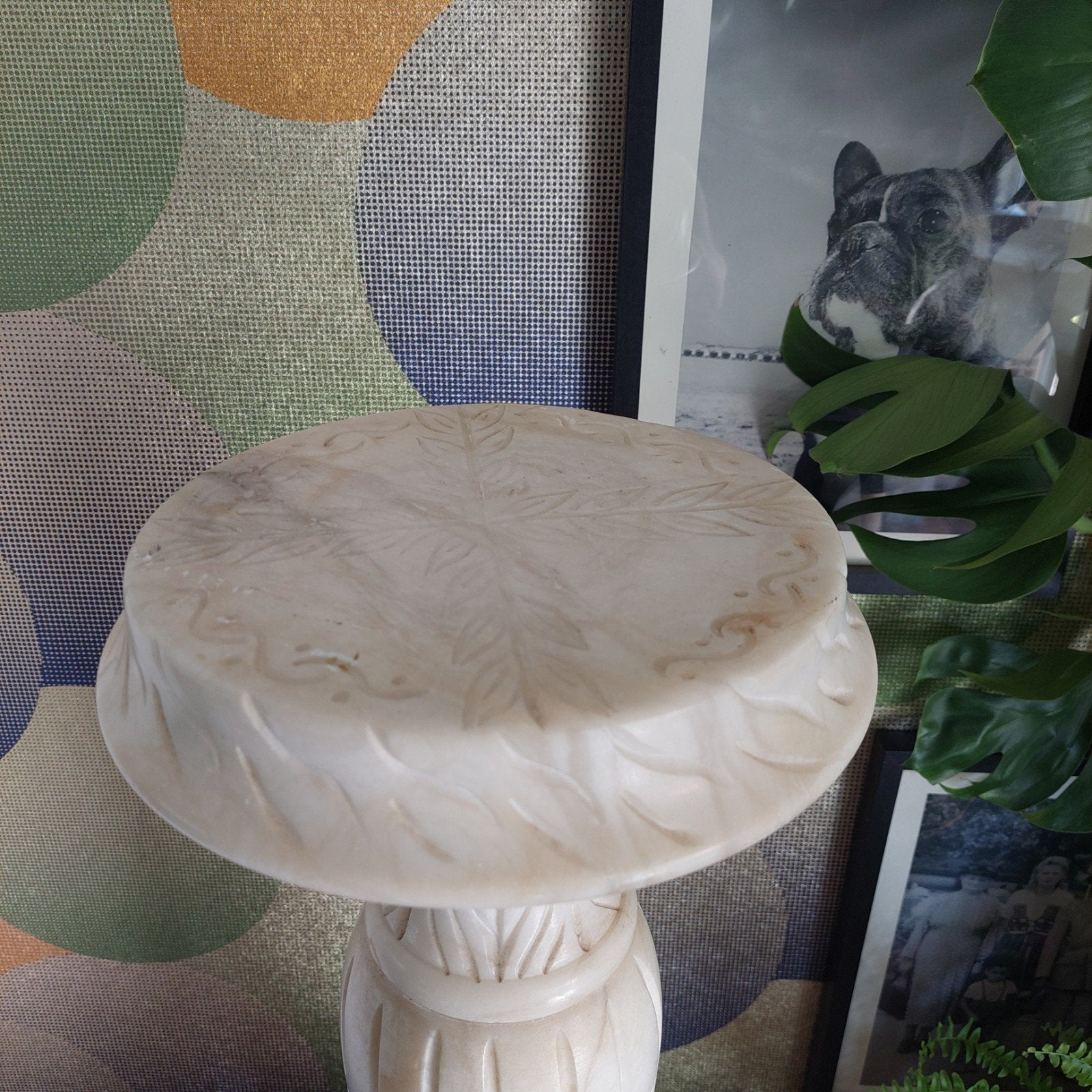 Lucky Vintage Albasten Zuil / Pilaar met verlichting, Ophalen, Gebruikt, ., .