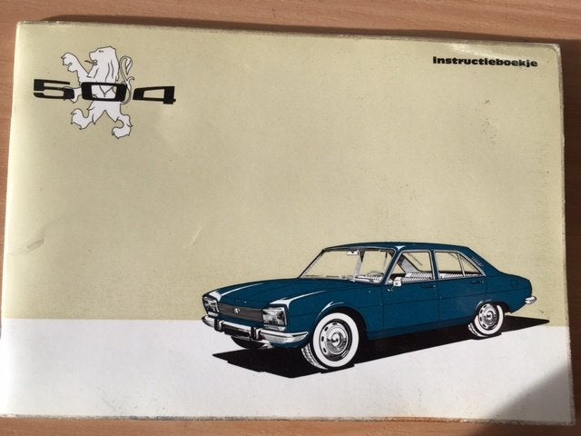 Handleiding    Peugeot   504      (1972) -     Nieuwstaat, Ophalen of Verzenden