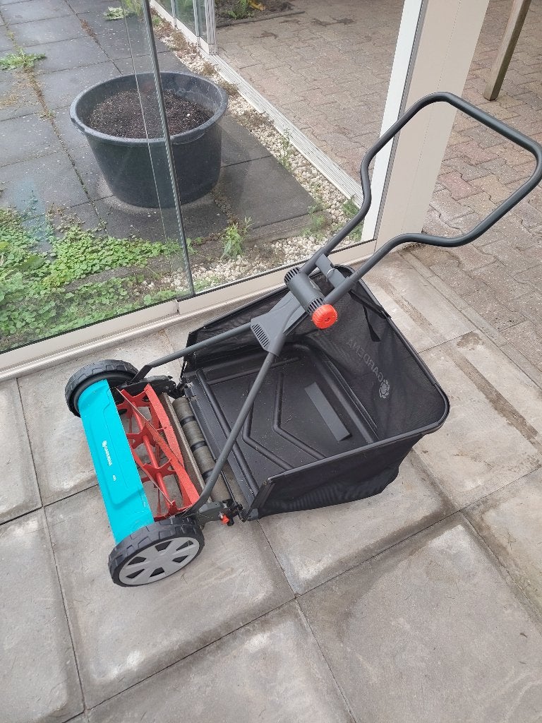 gardena 400 handgrasmaaier met opvangbak, Ophalen, Gebruikt, Handgrasmaaier, Opvangbak