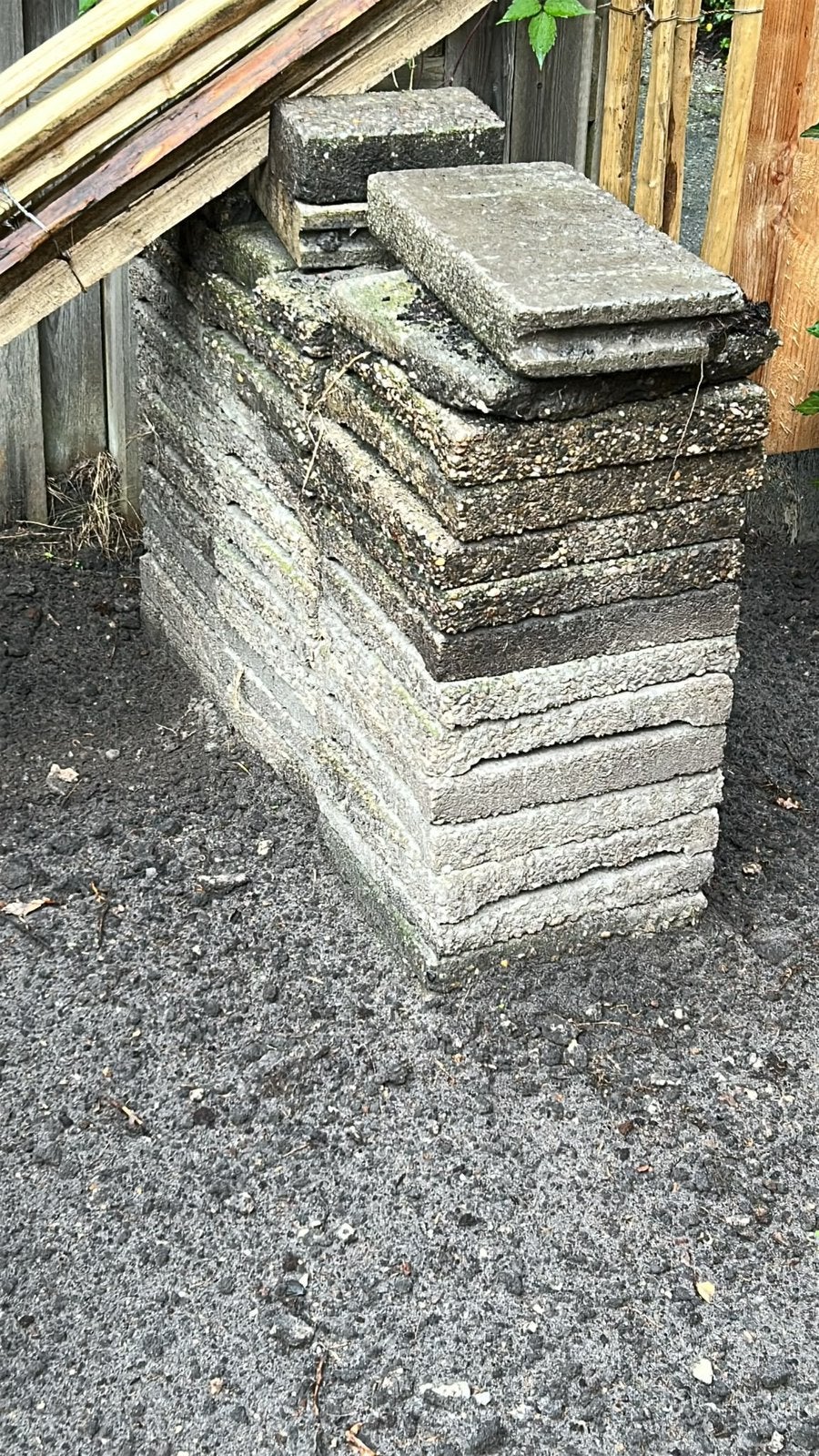 40 beton tegels, Ophalen, Zo goed als nieuw, Beton, Terrastegels