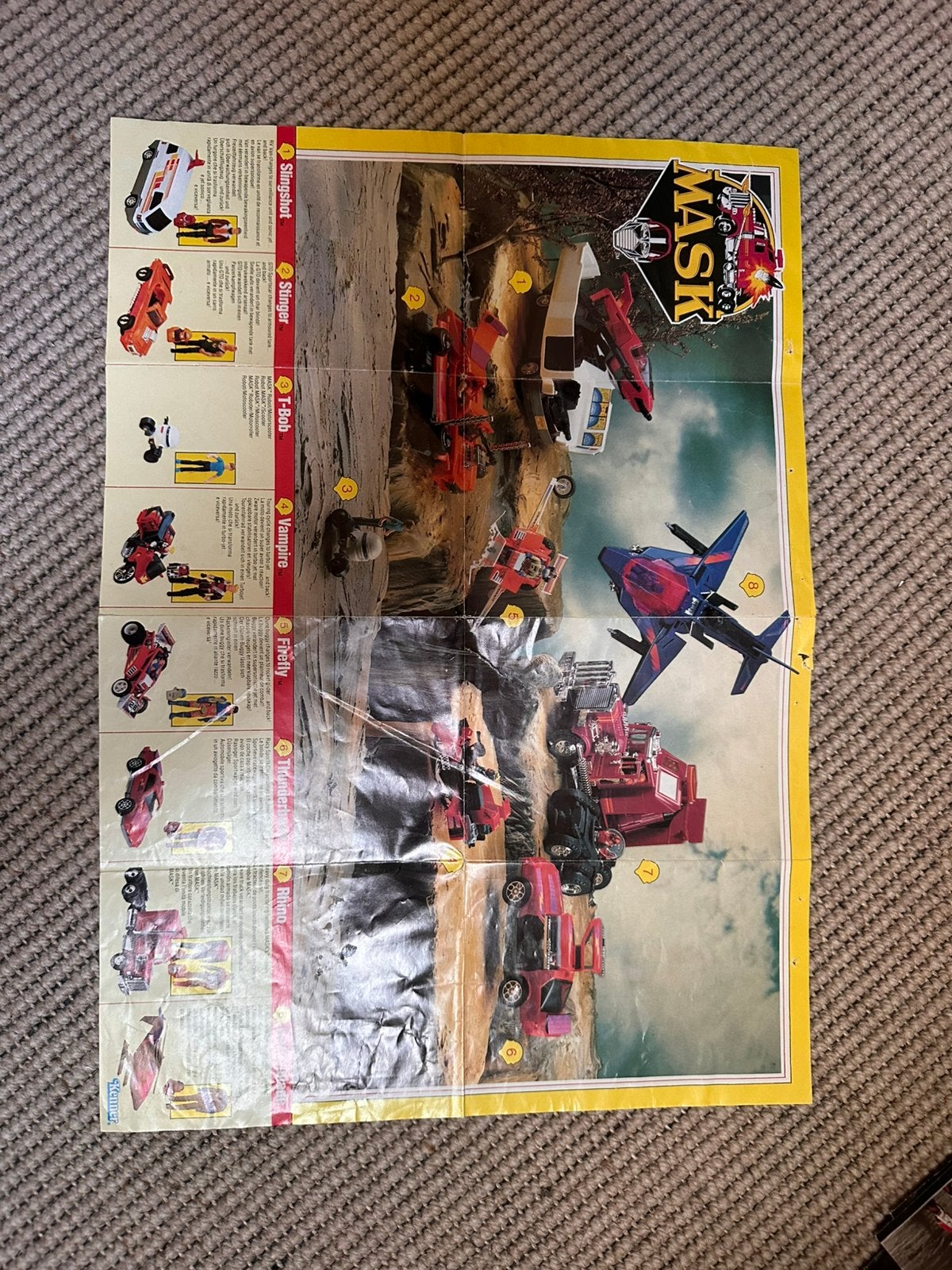 Mask slingshot intstructions / poster, Verzamelen, Ophalen of Verzenden, Gebruikt