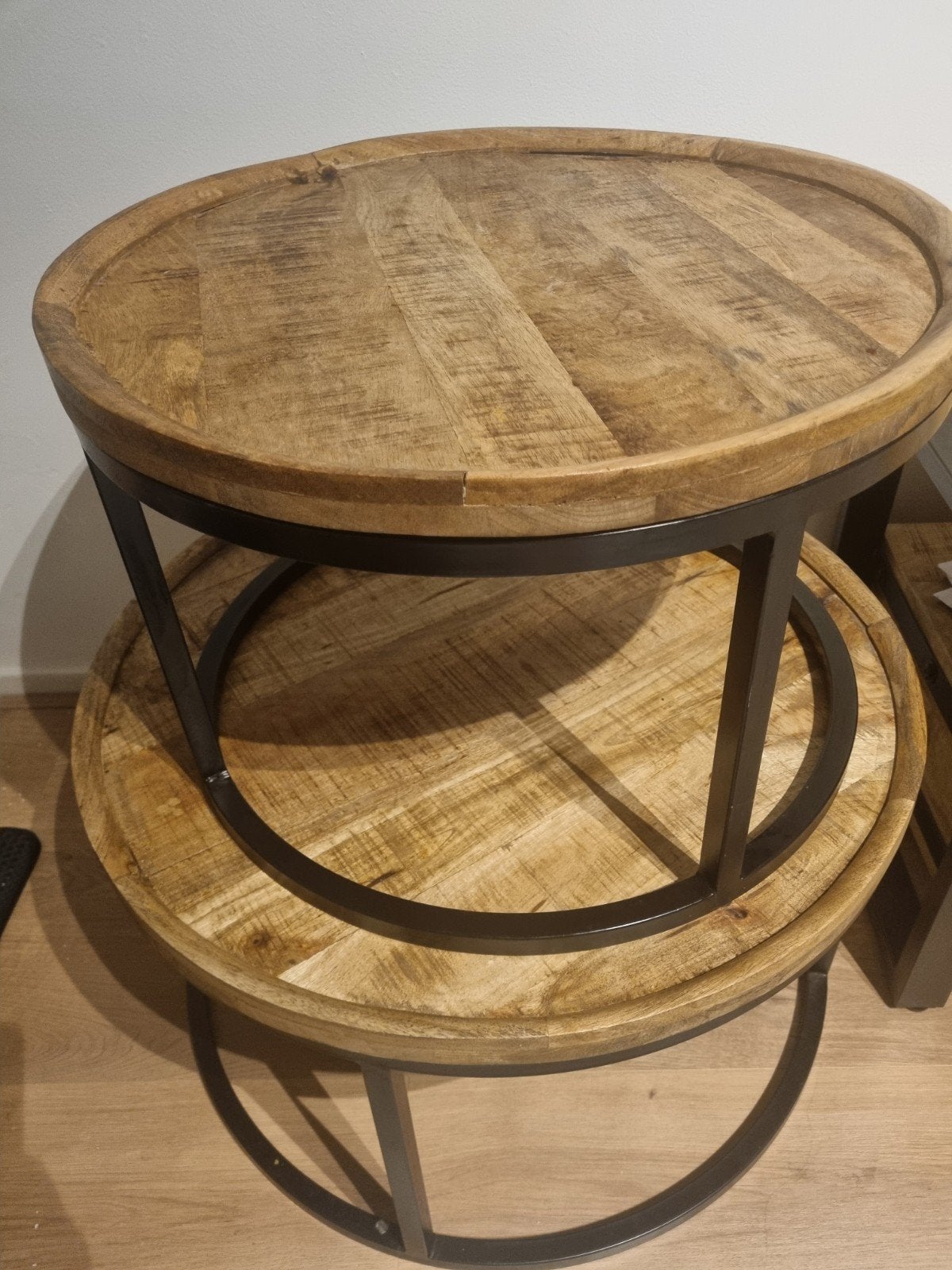 Salontafels set van 2, Ophalen, Gebruikt, 50 tot 100 cm, Rond