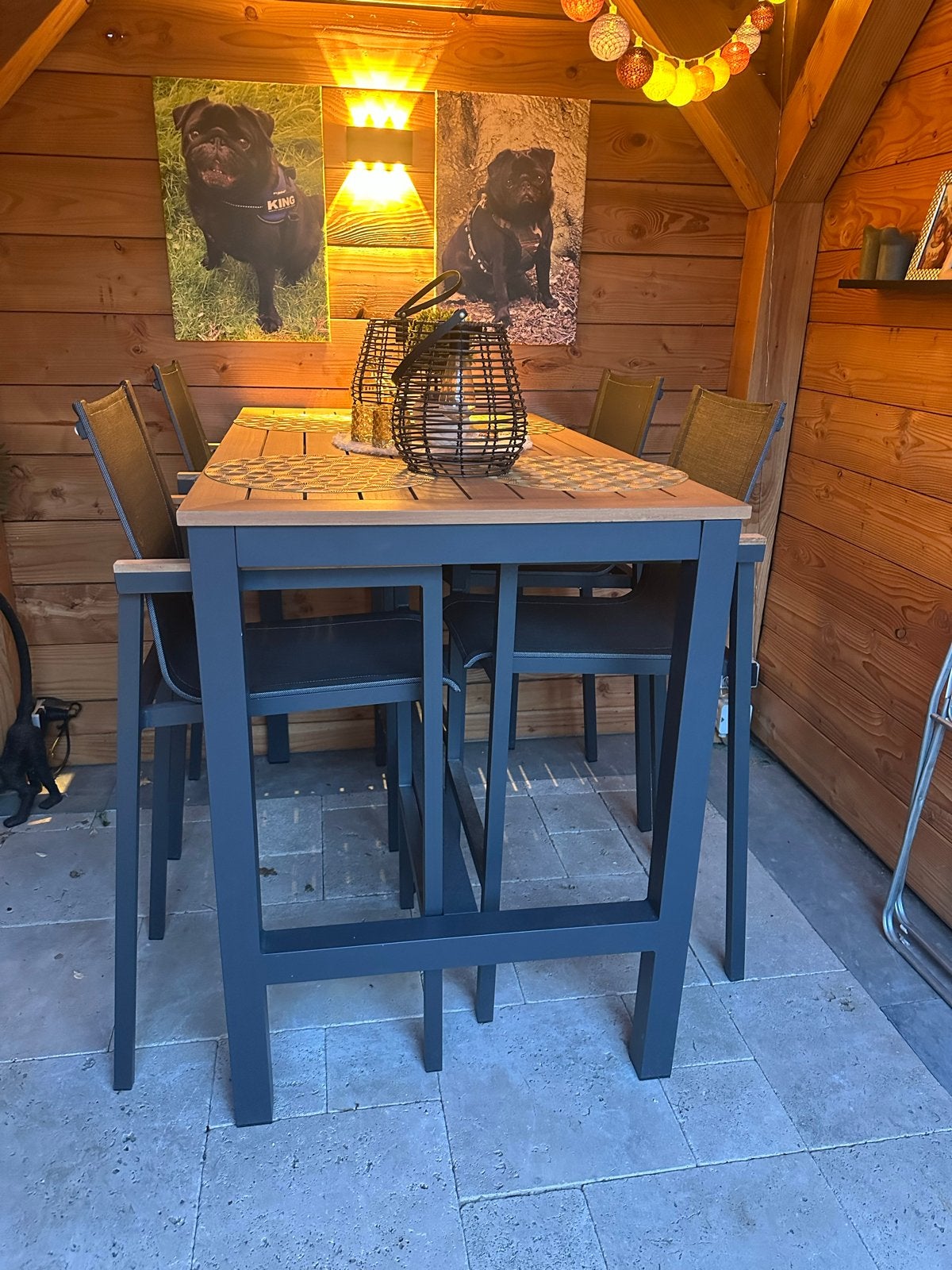 Tafelbar met stoelen trestino, Ophalen of Verzenden, Zo goed als nieuw