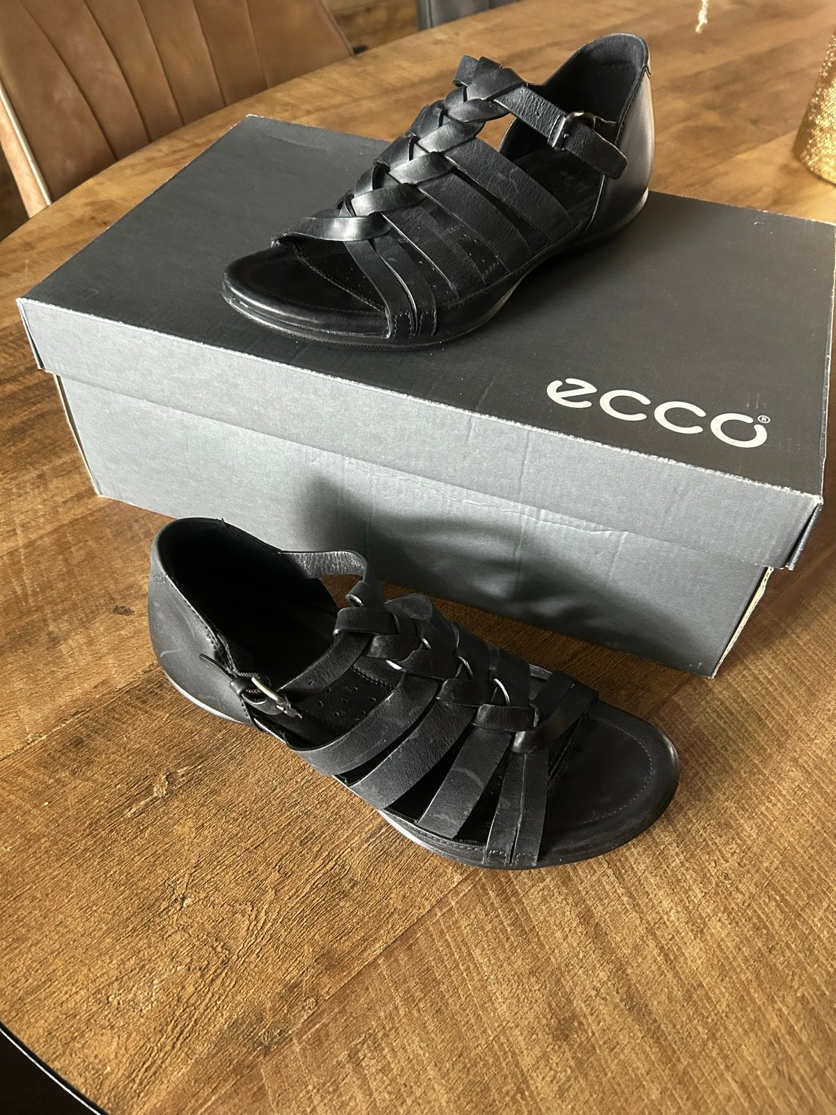 Ecco sandalen maat 36, Kleding | Dames, Schoenen, Zwart, Zo goed als nieuw, Sandalen of Muiltjes, Ophalen of Verzenden