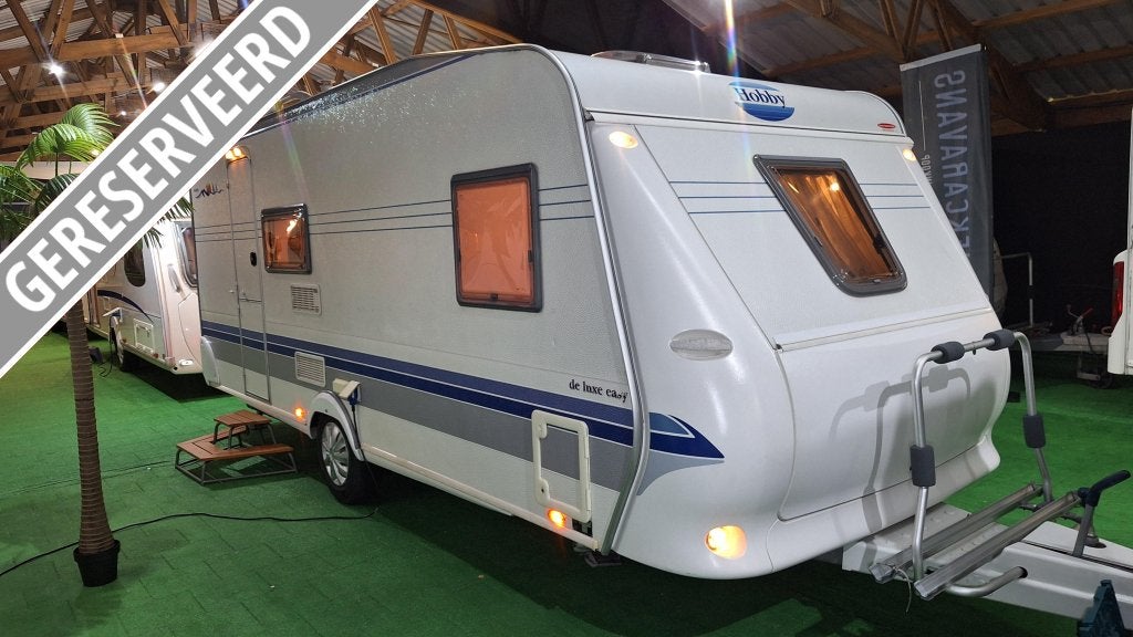 Hobby De luxe Easy 500 KMFE Voortent/Luifel/stapelbed, Caravans en Kamperen, Niet ingevuld, Dwars-stapelbed, Schokbreker, Hobby