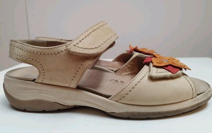Ara Luftpolster softbed sandalen H 4,5 37,5 Beige, Beige, Zo goed als nieuw, Ara, Sandalen of Muiltjes