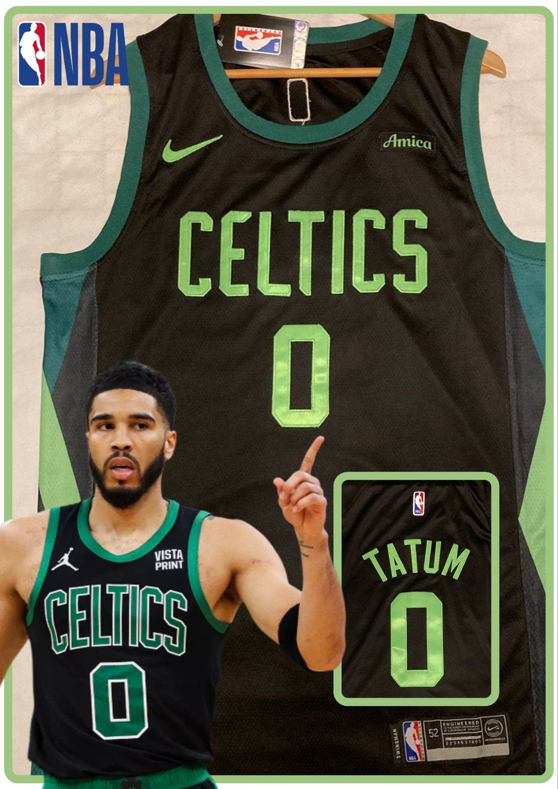 NBA Boston Celtics Jayson Tatum #0 Nike Jersey - XL, Ophalen of Verzenden, Nieuw, Kleding