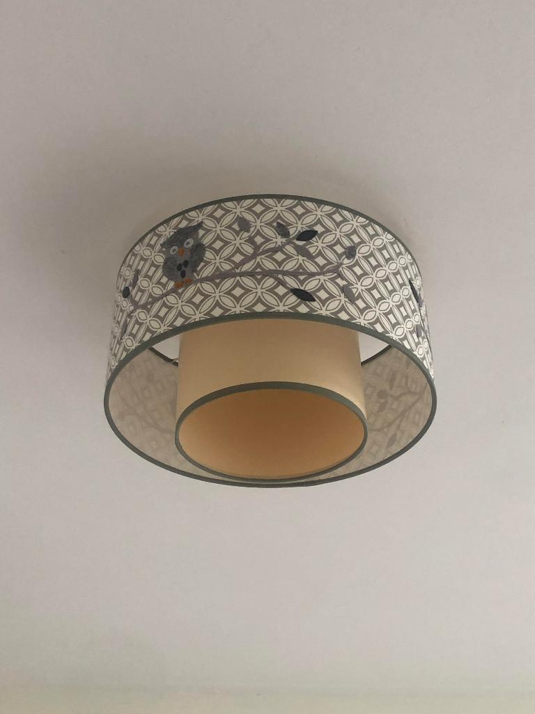 Plafondlamp Taftan uiltjes, Ophalen, Zo goed als nieuw, Lamp