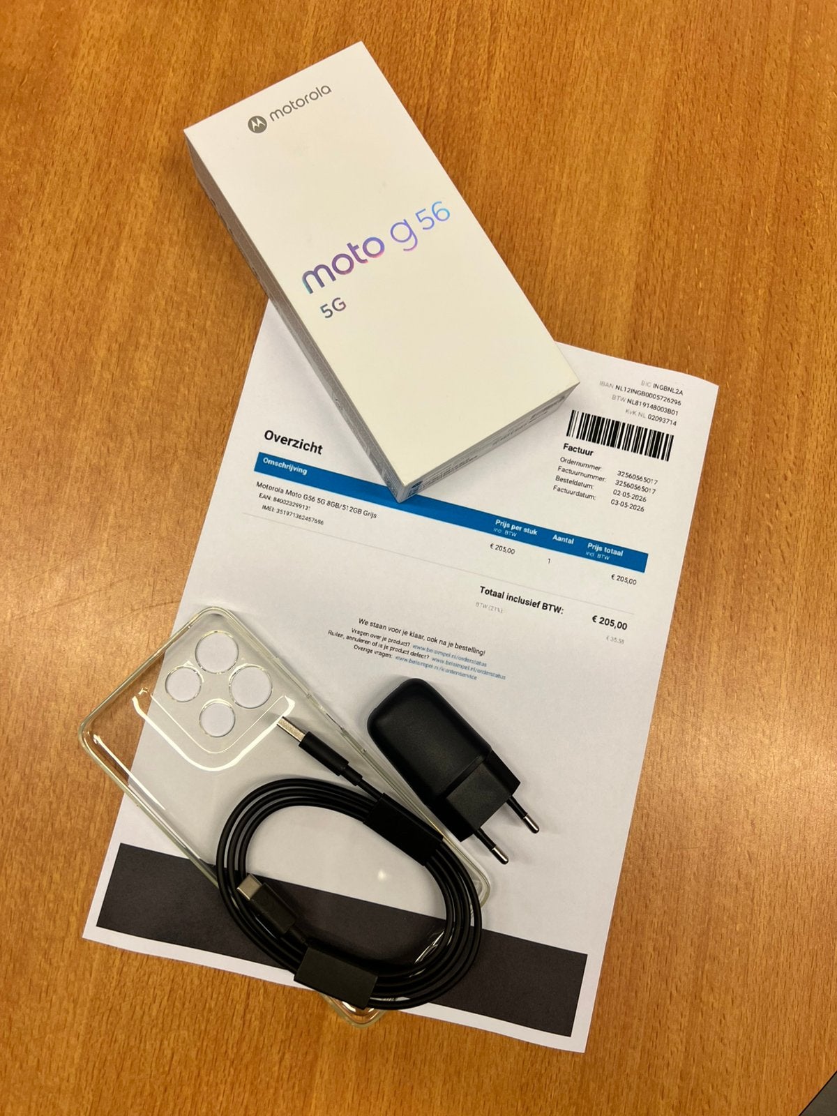 Motorola Moto G56 5G 8GB/512GB Grijs, Overige modellen, Ophalen of Verzenden, Zo goed als nieuw, 6 megapixel of meer