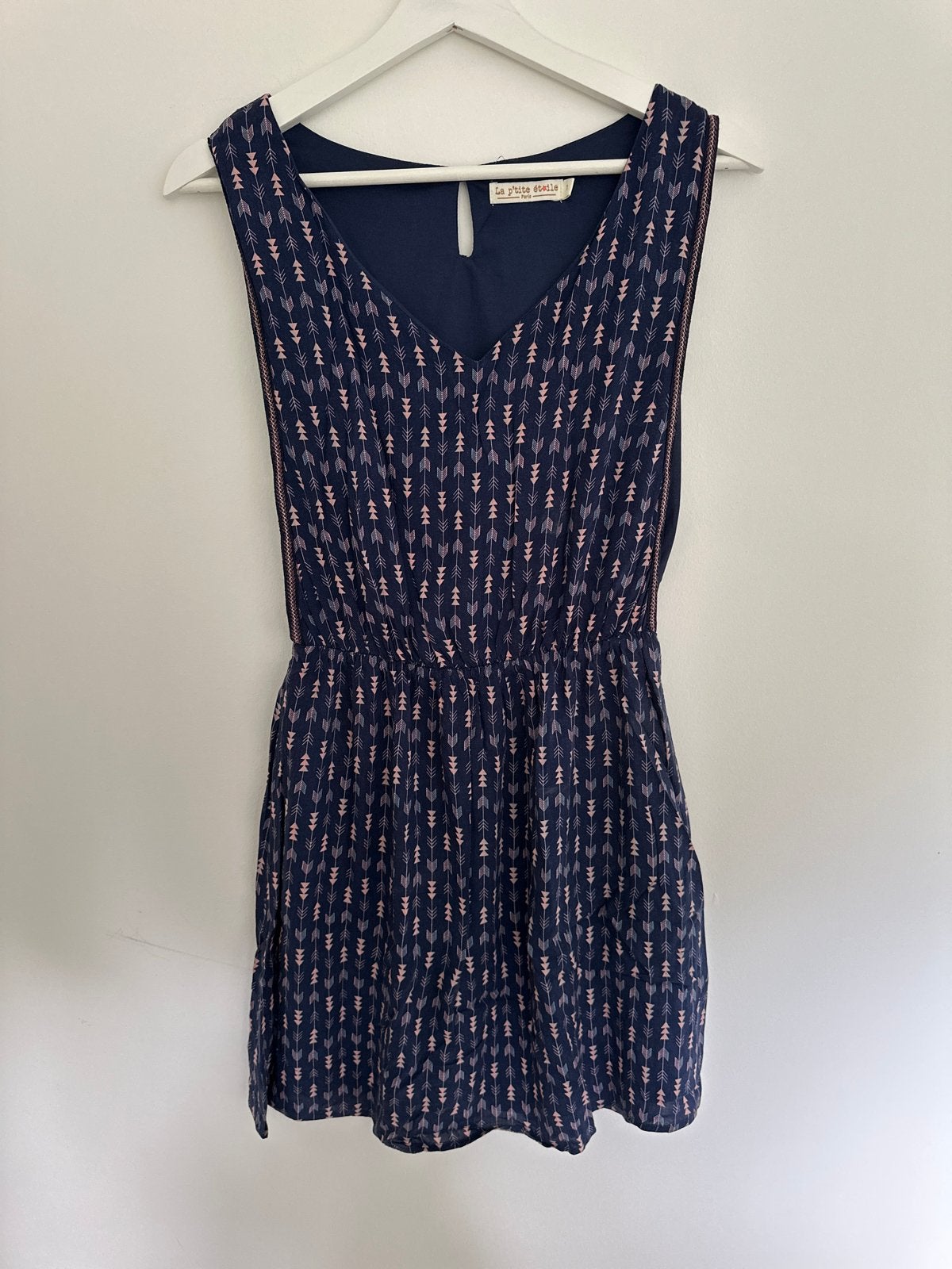 Zomerjurkje La p'tite étoile Paris, maat S, Kleding | Dames, Blauw, Ophalen of Verzenden, Zo goed als nieuw, Maat 36 (S)