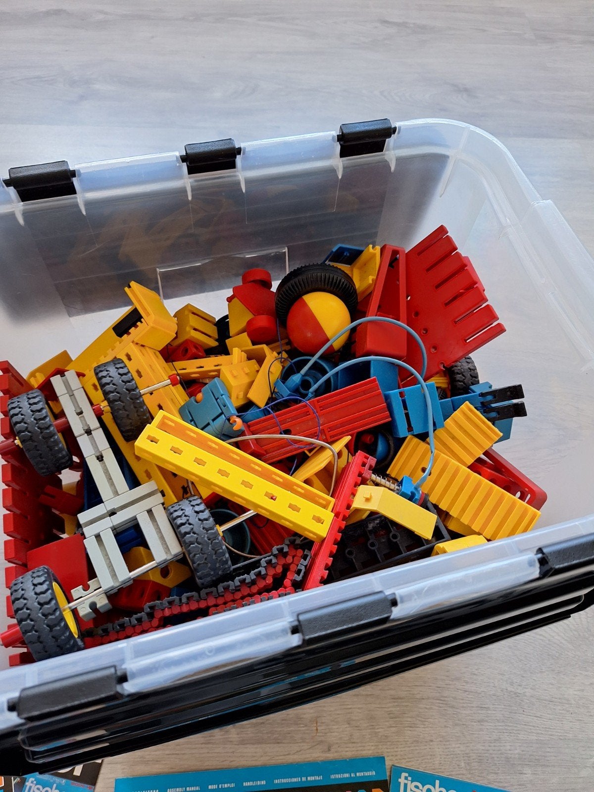 Grote partij Fischer Technik met handleidingen, Kinderen en Baby's, Speelgoed | Bouwstenen, Ophalen of Verzenden, Gebruikt, Overige merken