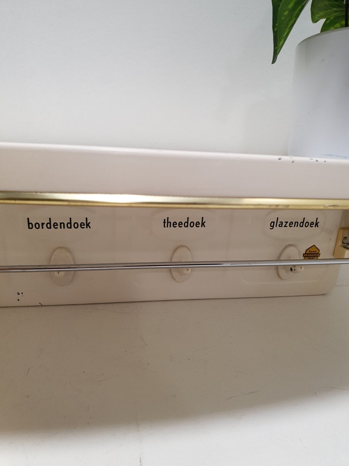 Vintage Brabantia handdoekenrek met bovenplank, Ophalen of Verzenden