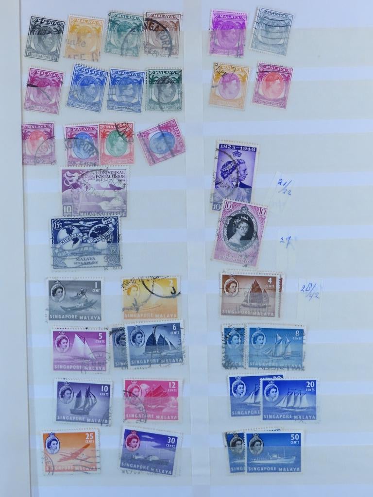 BRITS-AZIË - MOOI kavel - o.a.SINGAPORE/N.BORNEO (M72), Ophalen of Verzenden, Buitenland