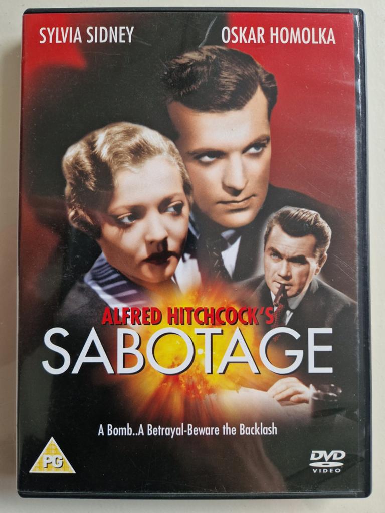 Alfred Hitchcock's SABOTAGE [DVD] Thriller, Verzenden, Zo goed als nieuw