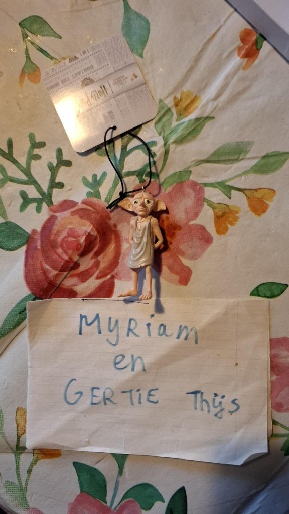 Harry Potter Dobby ornament, Ophalen of Verzenden, Zo goed als nieuw, Beeldje of Buste