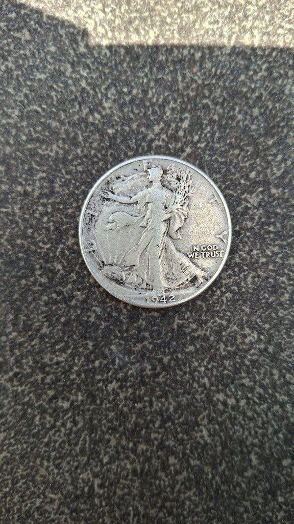 Usa halve dollar 1942, Ophalen of Verzenden, Noord-Amerika, Losse munt, Zilver