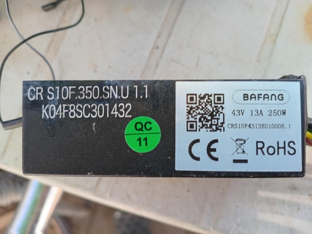 Bafang Controller 43V 13A 250W E-bike, Ophalen of Verzenden, Gebruikt