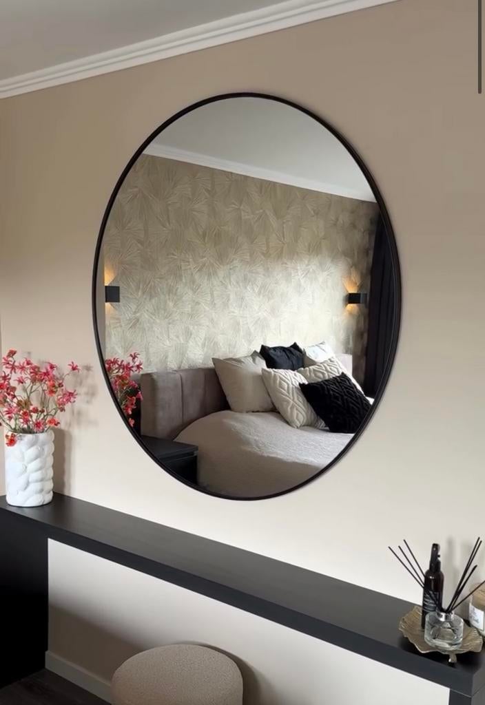 Grote ronde spiegel 120 cm xenos, Huis en Inrichting, Woonaccessoires | Spiegels, Rond, Ophalen of Verzenden, Zo goed als nieuw