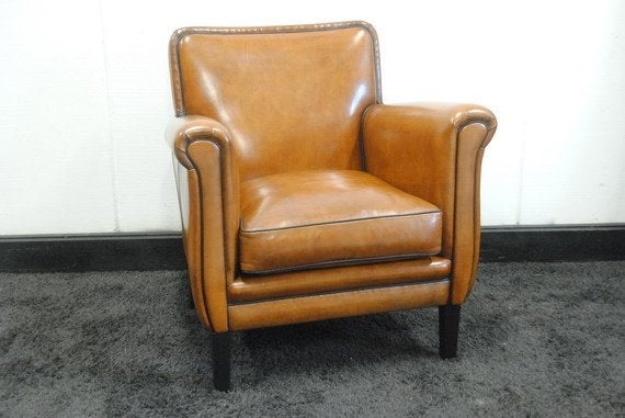schapenleren fauteuil, Huis en Inrichting, Ophalen, Nieuw, 50 tot 75 cm, Leer