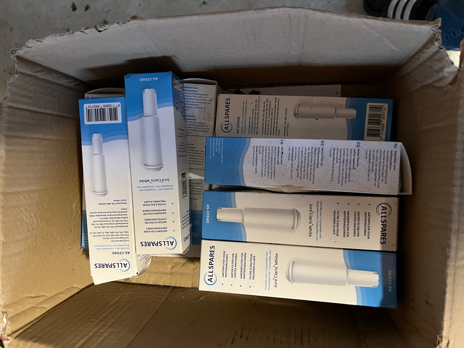 Allspares AS-CF040 Waterfilter voor Koffiemachines (12 stuks, Ophalen of Verzenden, Nieuw, Overige merken, Waterfilter