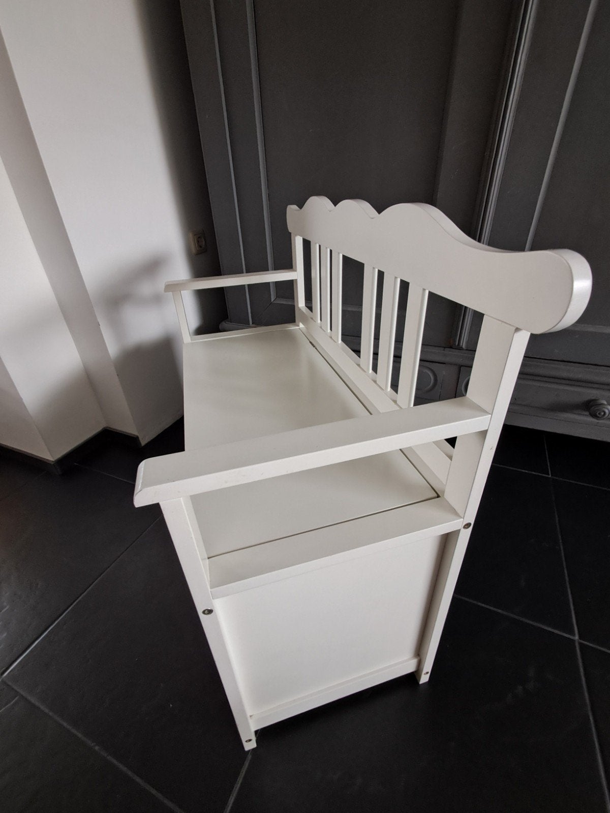Witte speelgoedkist/bankje voor kinderkamer of speelhoek, Ophalen