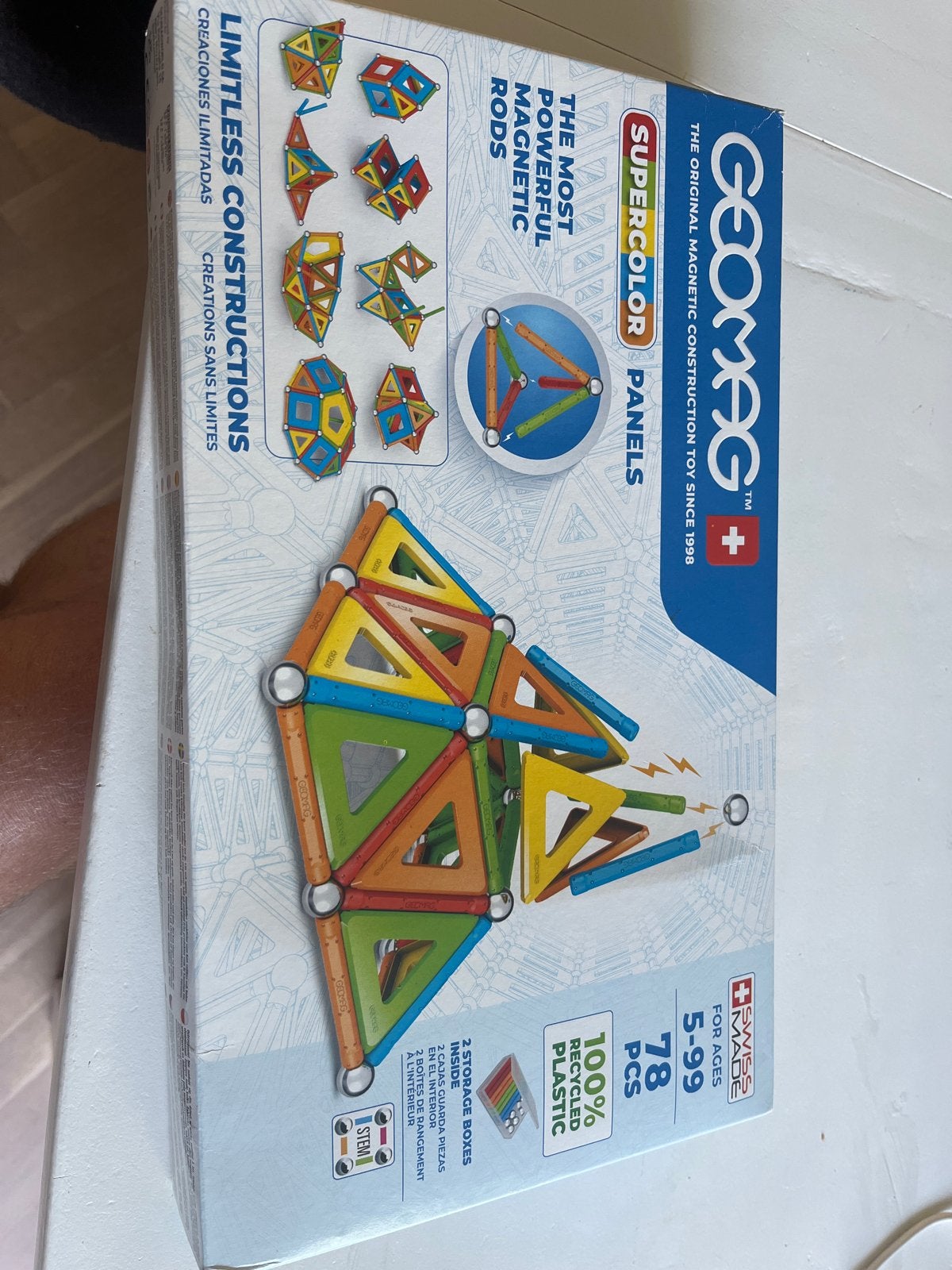 Geomag Panels Supercolor 78 stuks - Zo goed als nieuw, Ophalen, Zo goed als nieuw, Overige merken